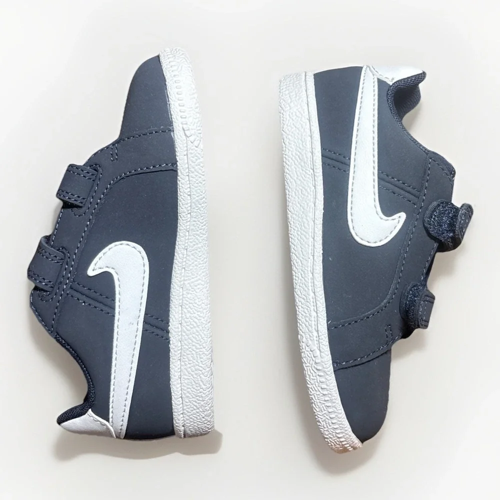 NEW Nike Toddler (TDV) Court Royale NAVY WHITE (833537 400) All Day Sneaker